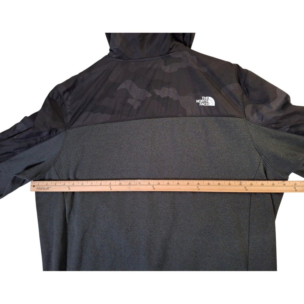 The North Face Essential Jacket Men's 2XL Black Spellout Hooded - Picture 9 of 11